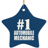 Number One #1 Automobile Mechanic - Star Ornament