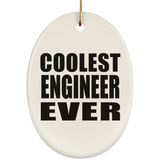 Coolest Engineer Ever - Oval Ornament