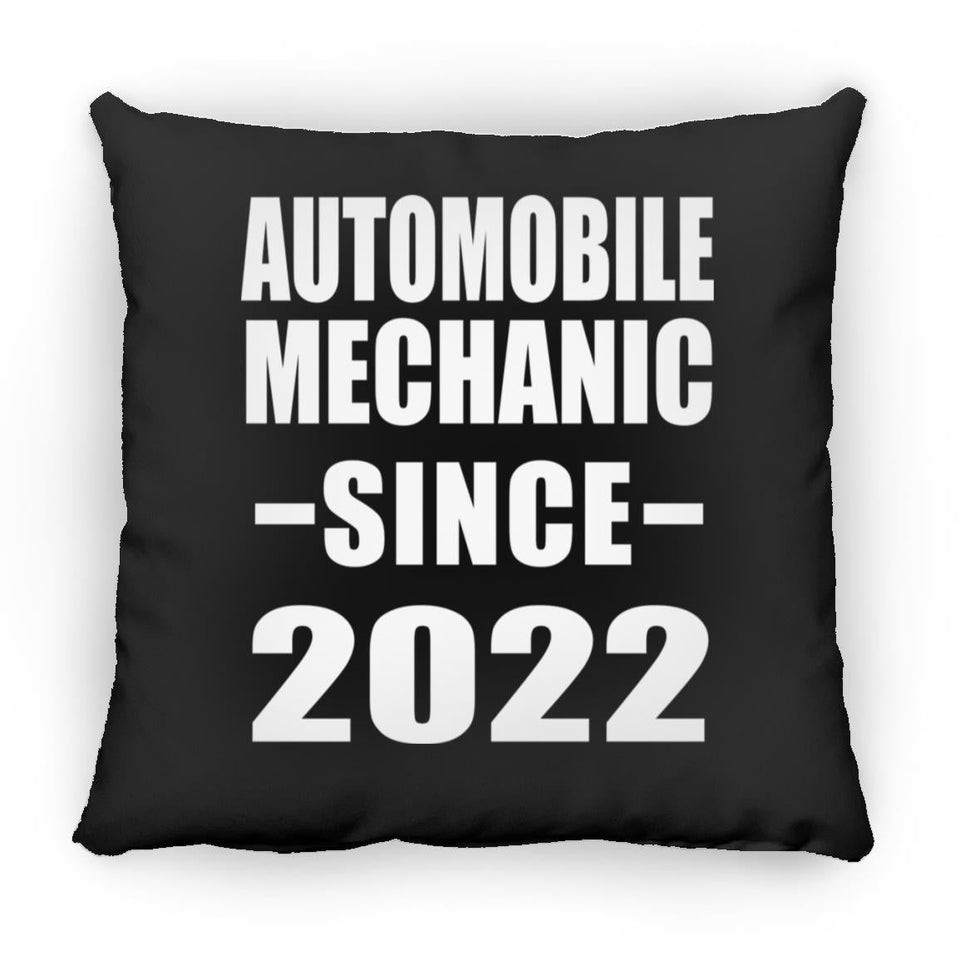 Automobile Mechanic Since 2022 - Throw Pillow Black