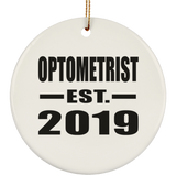 Optometrist Established EST. 2019 - Circle Ornament