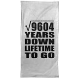 98th Anniversary Square Root of 9604 Years Lifetime To Go - Hand Towel