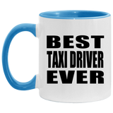 Best Taxi Driver Ever - 11oz Accent Mug Blue
