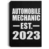 Automobile Mechanic Established EST. 2023 - Canvas Portrait