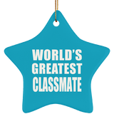 World's Greatest Classmate - Star Ornament
