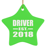 Driver Established EST. 2018 - Star Ornament