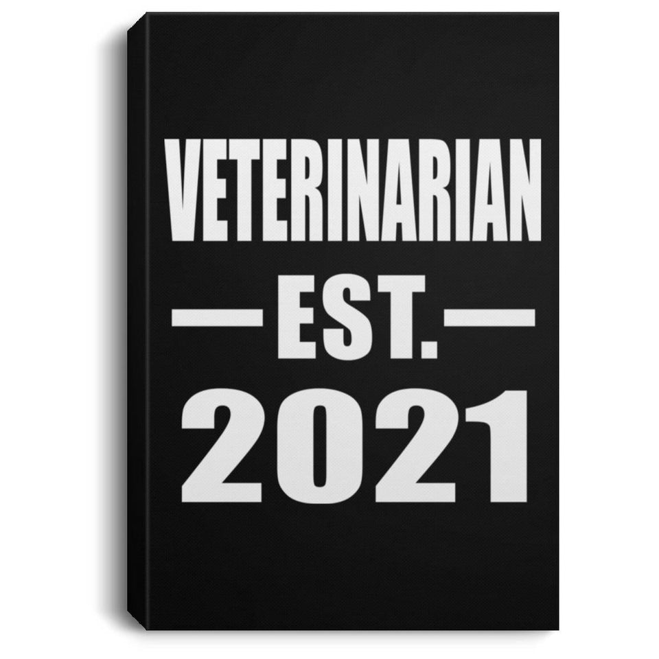 Veterinarian Established EST. 2021 - Canvas Portrait
