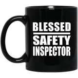 Blessed Safety Inspector - 11oz Coffee Mug Black