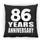 86th Anniversary 86 Years - Throw Pillow Black