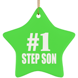Number One #1 Step Son - Star Ornament