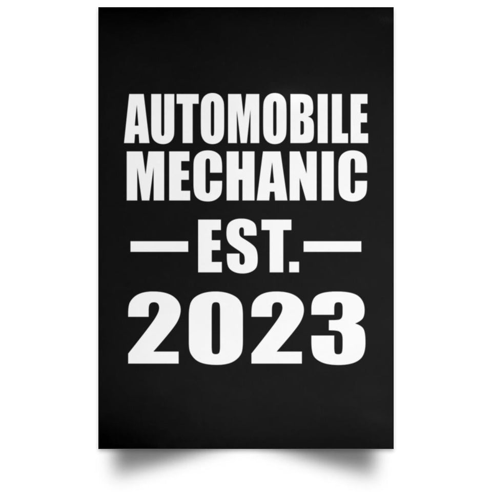 Automobile Mechanic Established EST. 2023 - Poster Portrait