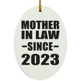 Mother In Law Since 2023 - Oval Ornament