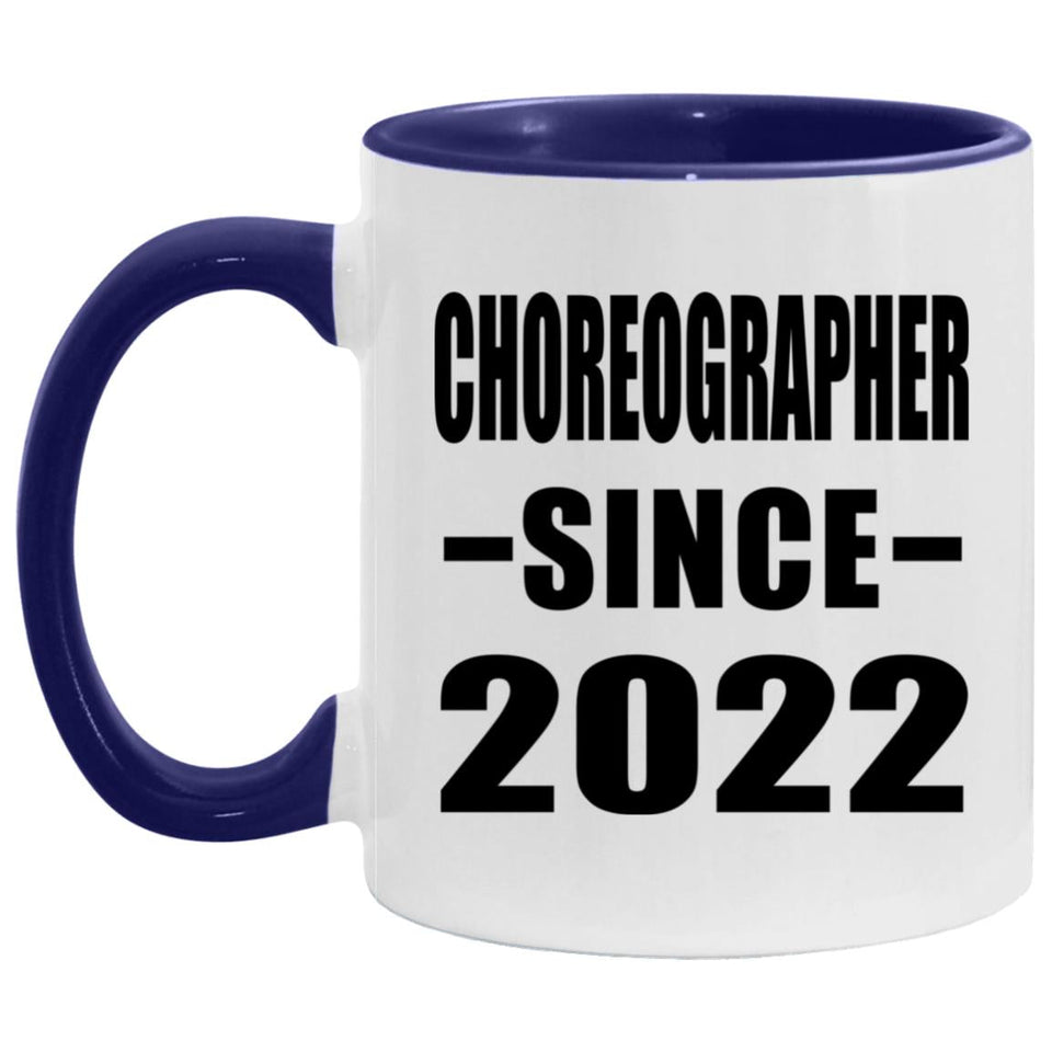 Choreographer Since 2022 - 11oz Accent Mug Purple