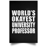 World's Okayest University Professor - Poster Portrait