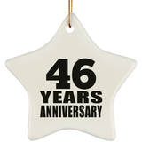 46th Anniversary 46 Years - Star Ornament
