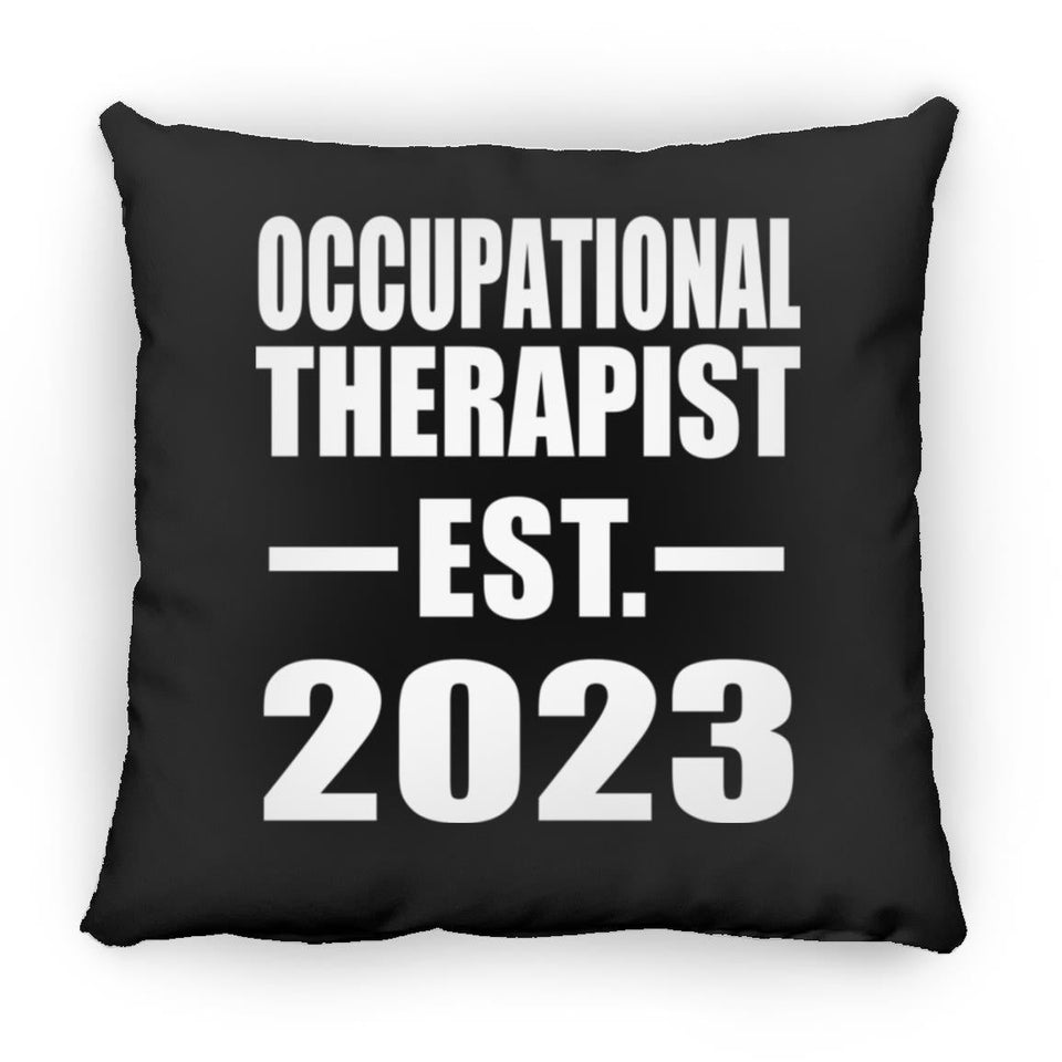 Occupational Therapist Established EST. 2023 - Throw Pillow Black