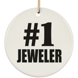 Number One #1 Jeweler - Circle Ornament