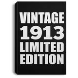 111th Birthday Vintage 1913 Limited Edition - Canvas Portrait