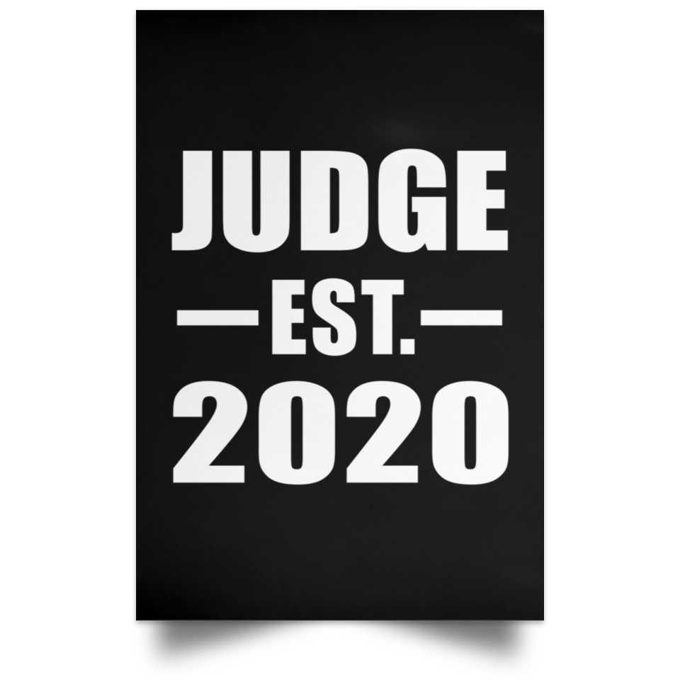 Judge Established EST. 2020 - Poster Portrait