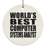 World's Best Computer Systems Analyst - Circle Ornament