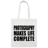 Photography Makes Life Complete - Tote Bag White