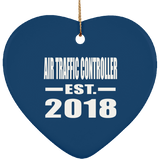 Air Traffic Controller Established EST. 2018 - Heart Ornament