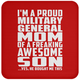 Proud Military General Mom Of Awesome Son - Drink Coaster