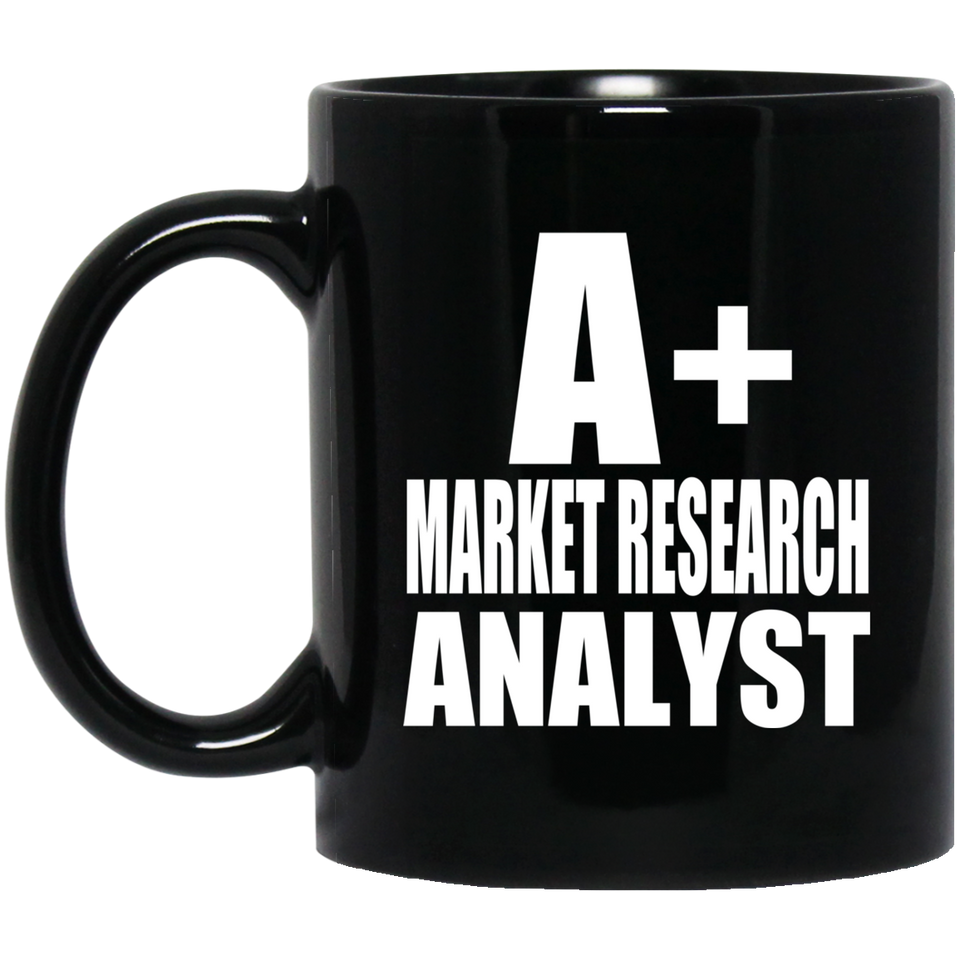 A+ Market Research Analyst - 11oz Coffee Mug Black