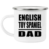 English Toy Spaniel Dad - 12oz Camping Mug