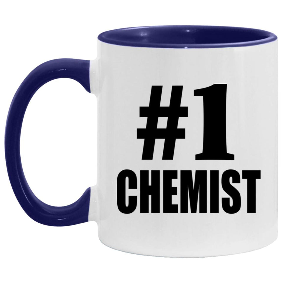 Number One #1 Chemist - 11oz Accent Mug Purple