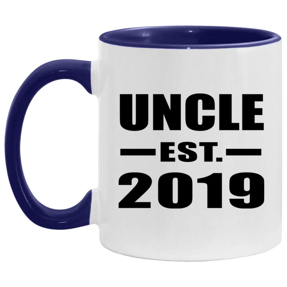 Uncle Established EST. 2019 - 11oz Accent Mug Purple