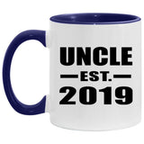 Uncle Established EST. 2019 - 11oz Accent Mug Purple