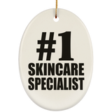 Number One #1 Skincare Specialist - Oval Ornament