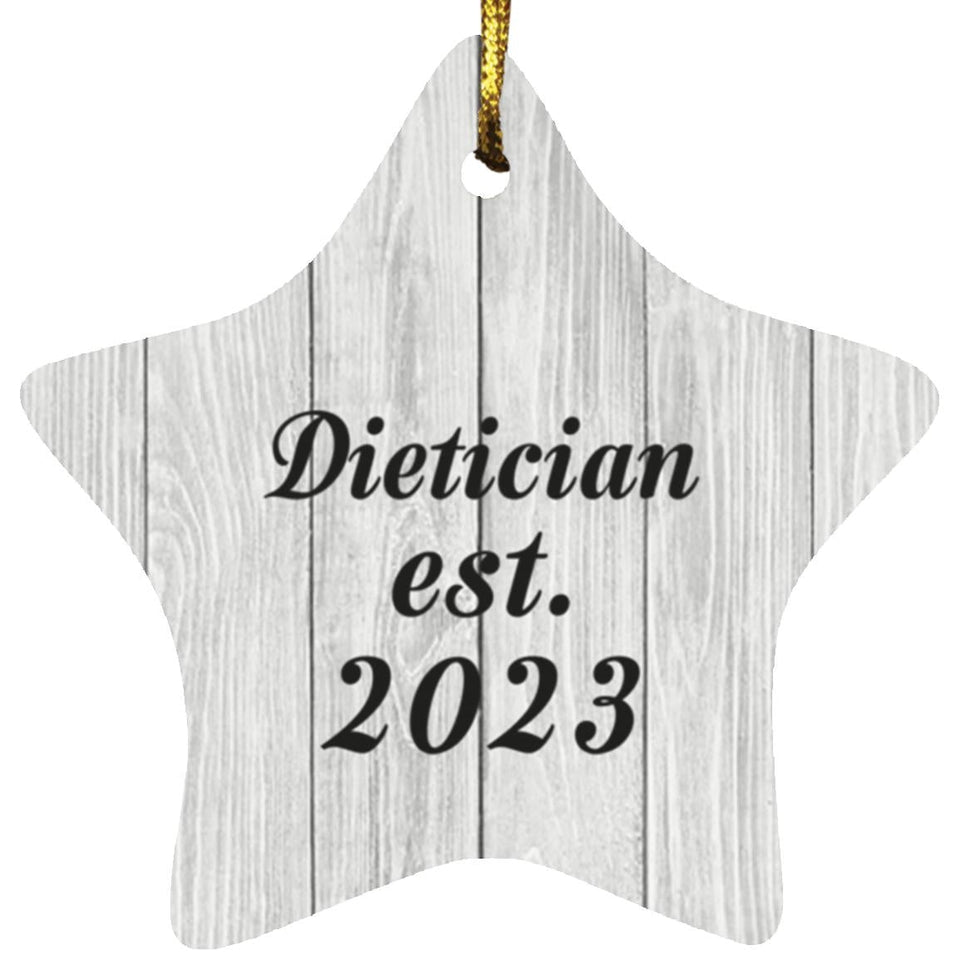 Dietician Established Est. 2023 - Star Ornament F