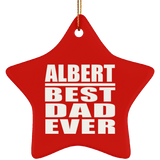 Albert Best Dad Ever - Star Ornament