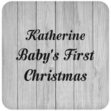 Katherine Baby's First Christmas - Drink Coaster F