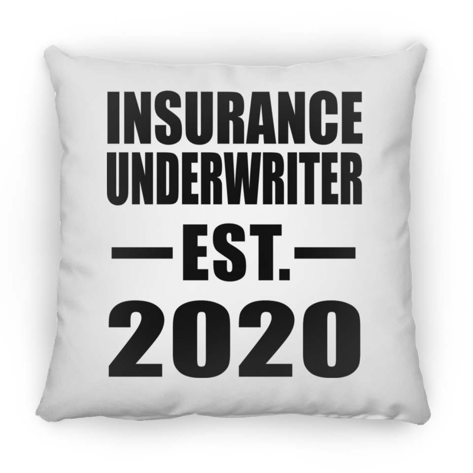 Insurance Underwriter Established EST. 2020 - Throw Pillow