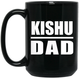 Kishu Dad - 15oz Coffee Mug Black