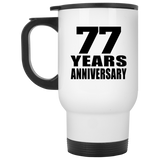77th Anniversary 77 Years - White Travel Mug