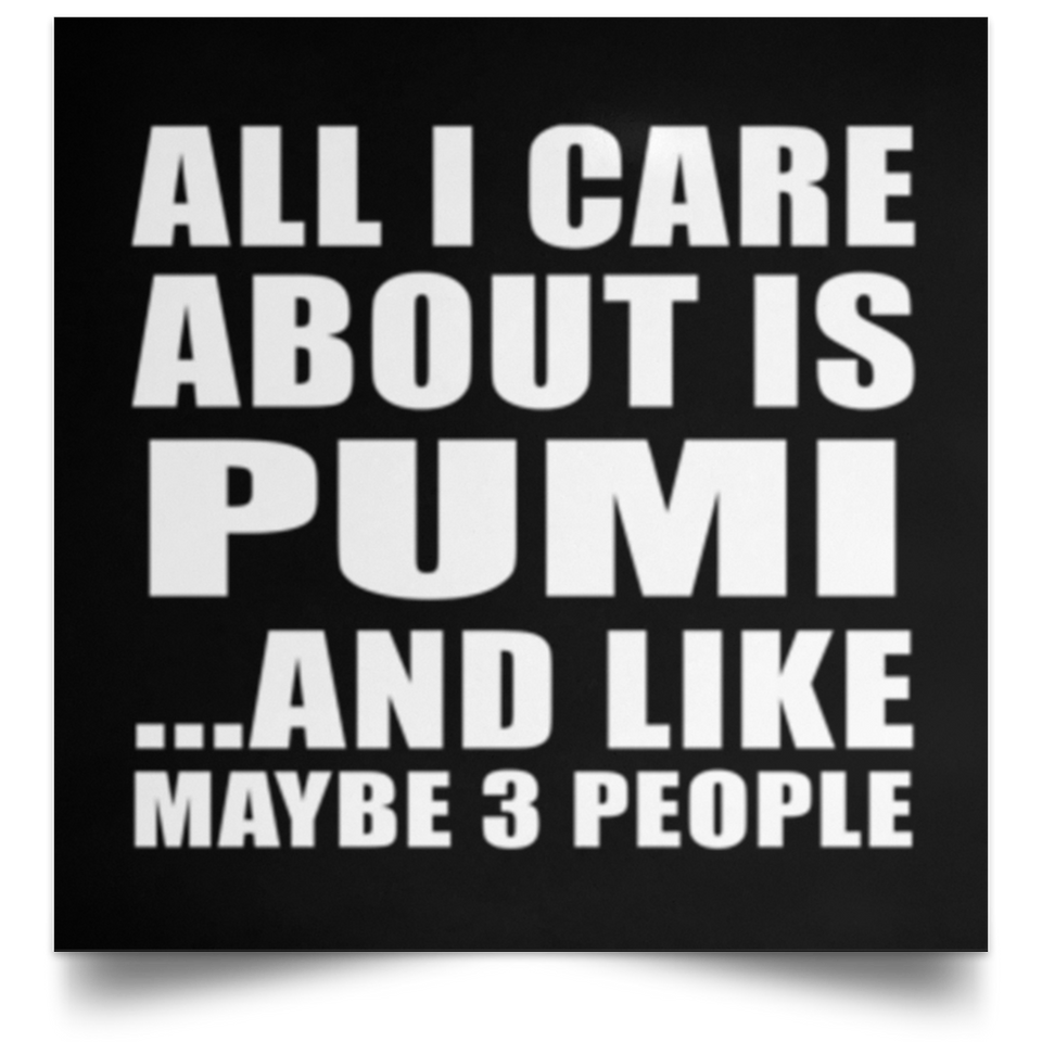 All I Care About Is Pumi - Poster Square
