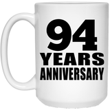 94th Anniversary 94 Years - 15 Oz Coffee Mug