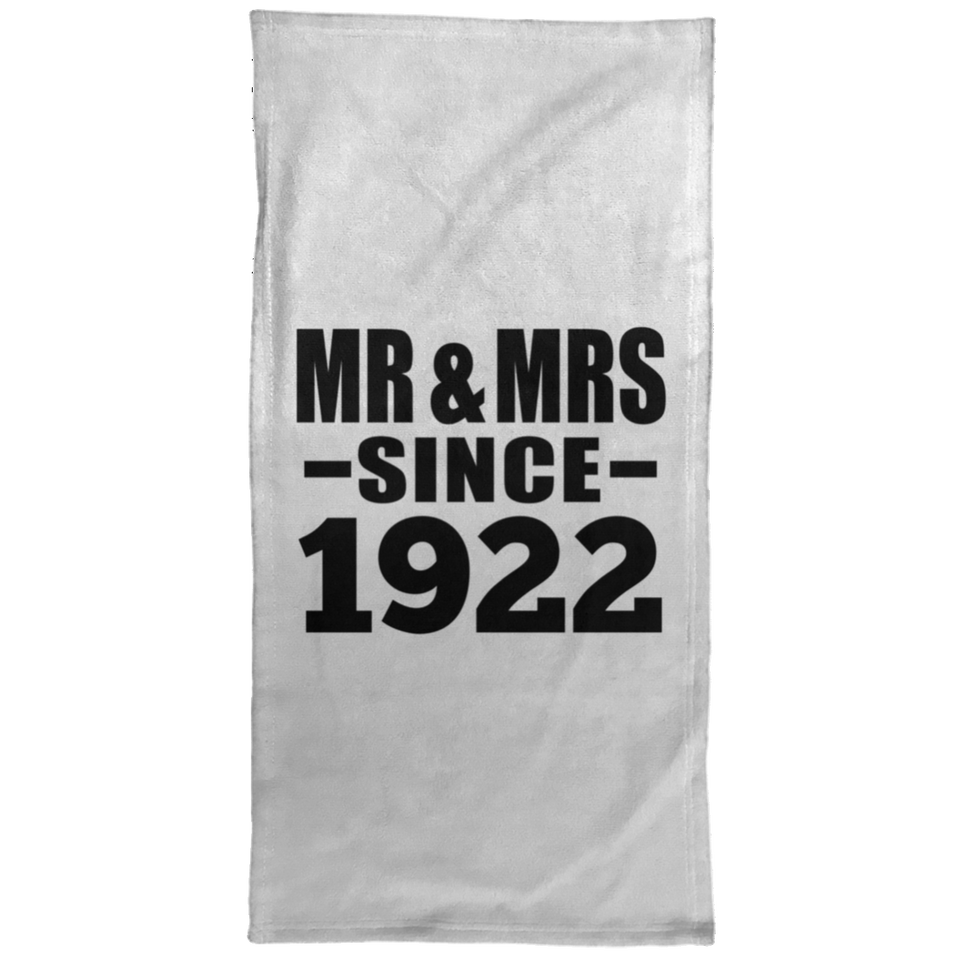 102nd Anniversary Mr & Mrs Since 1922 - Hand Towel
