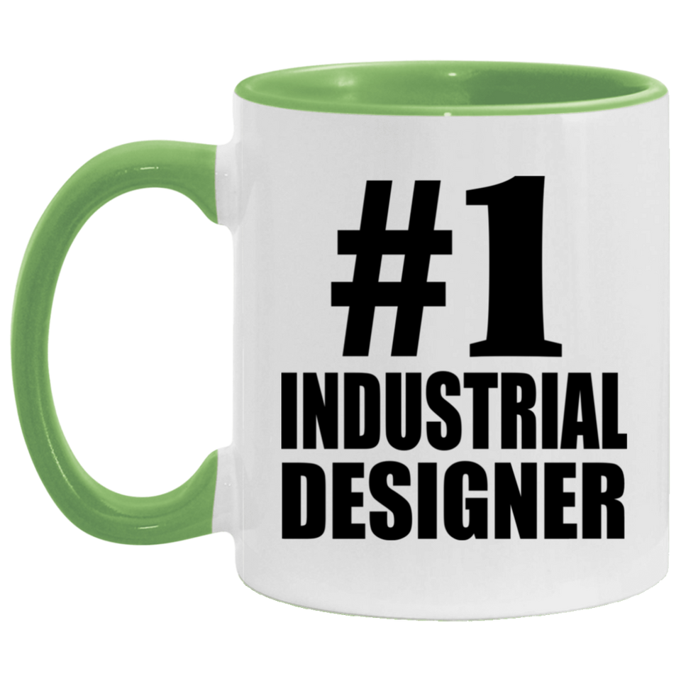 Number One #1 Industrial Designer - 11oz Accent Mug Green