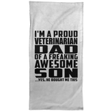 Proud Veterinarian Dad Of Awesome Son - Hand Towel