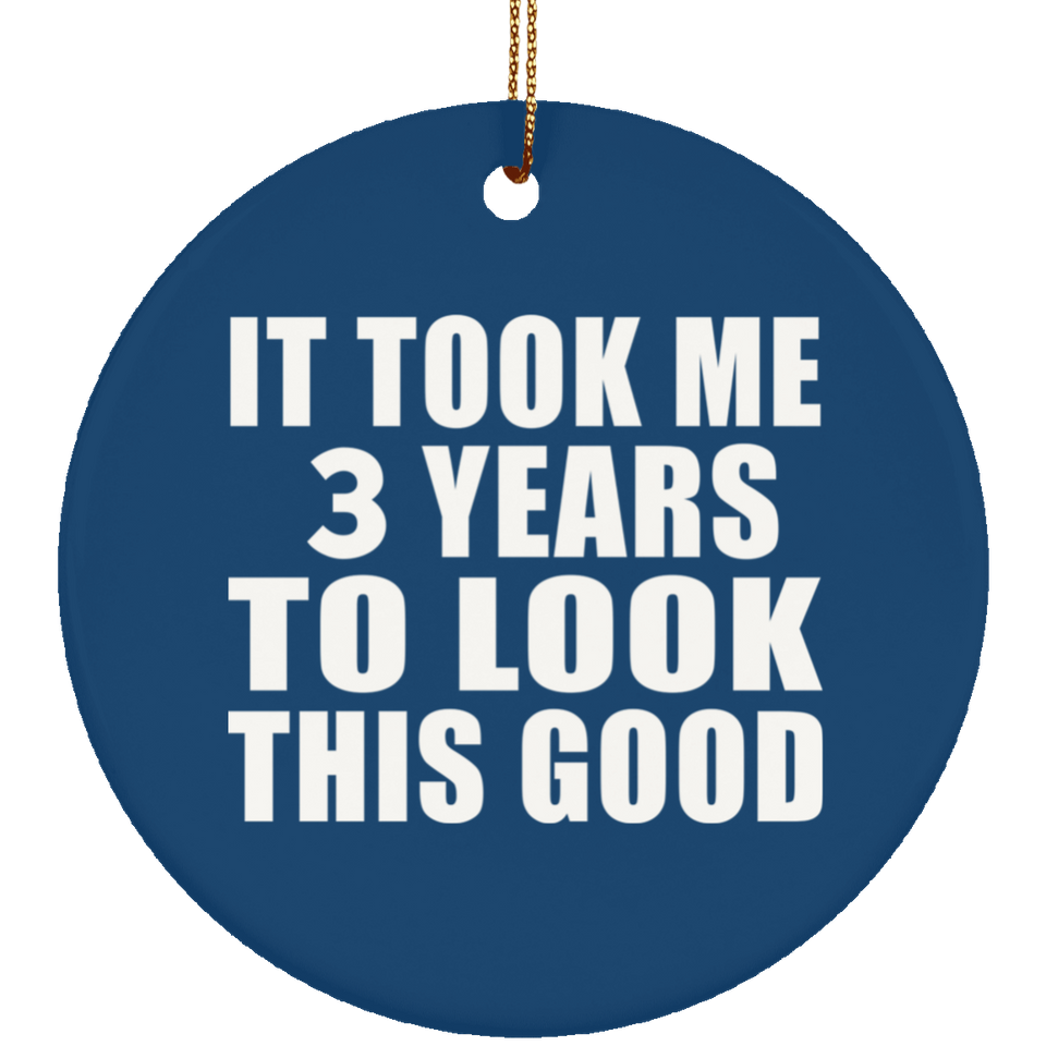3rd Birthday Took Me 3 Years To Look This Good - Circle Ornament