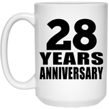 28th Anniversary 28 Years - 15 Oz Coffee Mug