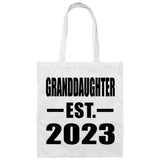 Granddaughter Established EST. 2023 - Tote Bag White