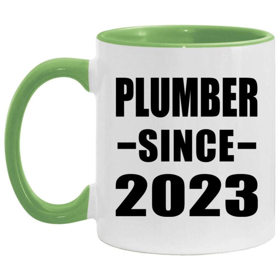 Plumber Since 2023 - 11oz Accent Mug Green