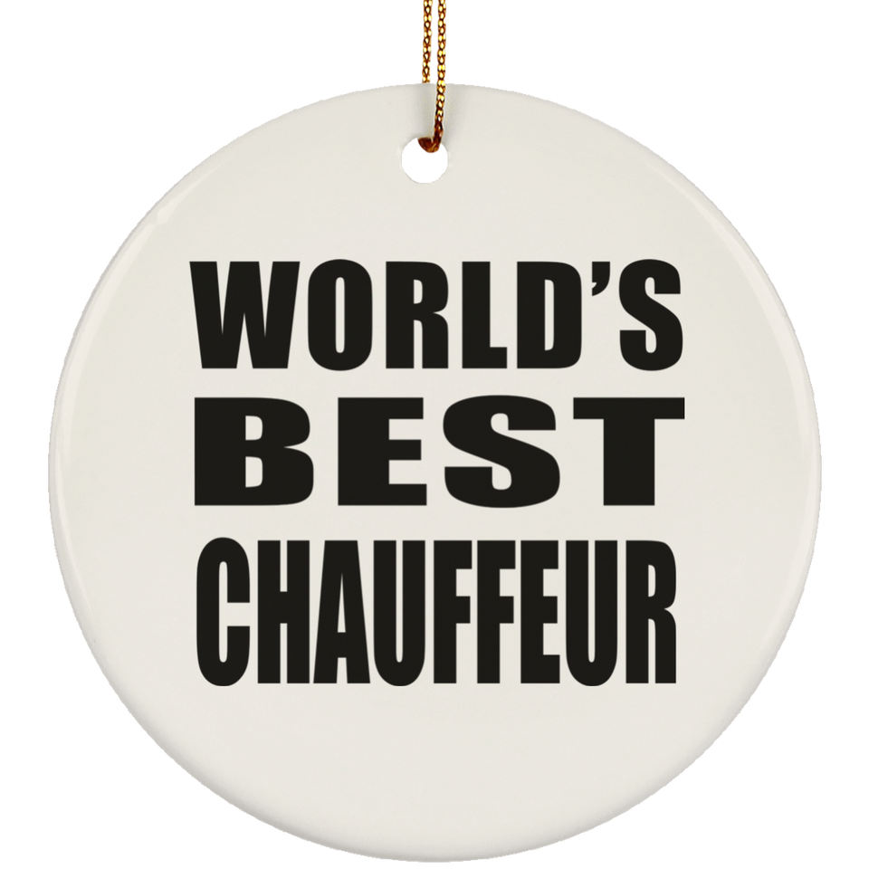 World's Best Chauffeur - Circle Ornament