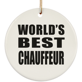World's Best Chauffeur - Circle Ornament