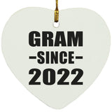 Gram Since 2022 - Heart Ornament